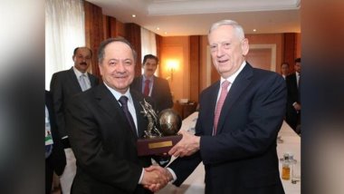 Mesud Barzani'den ABD Savunma Bakanı'na anlamlı hediye