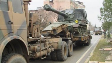 Suriye sınırına askeri sevkiyat