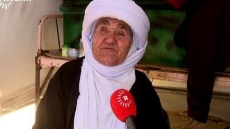 130 yaşındaki Ezidi Kürt kadını Rewşa Kasım, “Yaşlılıktan değil, Şengal'deki katliamdan dolayı çöktüm” dedi.