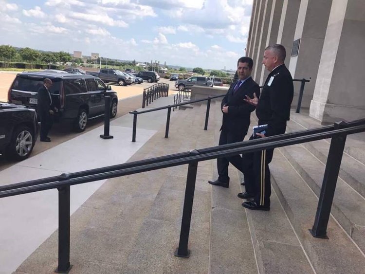 Mesrur Barzani Pentagon’da