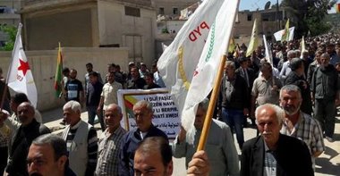 Afrin'de protesto