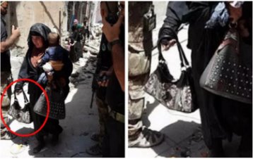 IŞİD'in kadın militanı kucağındaki çocukla birlikte kendini patlattı