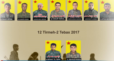 Rakka'da yaşamını yitiren 9 YPG savaşçısının kimlikleri açıklandı