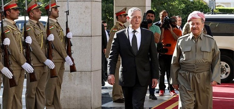 Başkan Barzani'den Mattis'e: Bize referandumdan daha güçlü bir alternatif sunulmalı