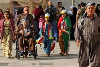 Bağımsızlık Referandumuna Tartışmalı Kürt Bölgeleri'nde yüksek katılım 