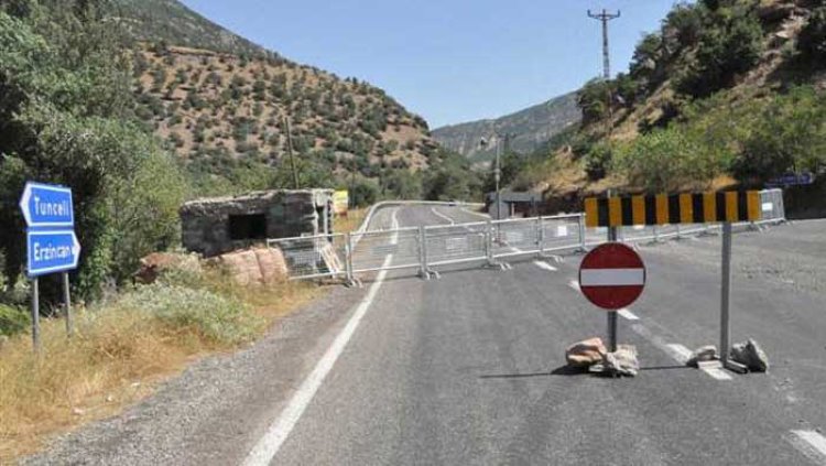  Dersim'de 30 bölgede yasak ilanı