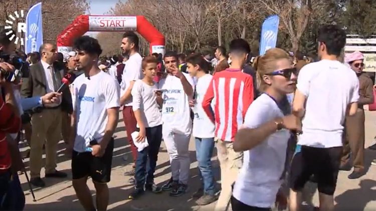 Erbil'de Uluslararası Kurdistan Barış Maratonu organizasyonu