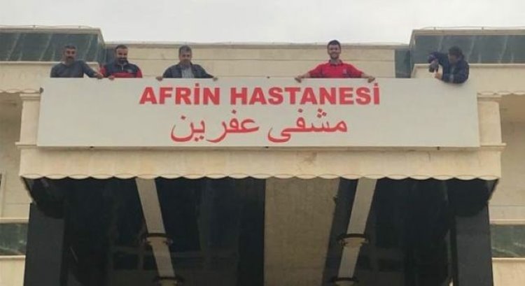 Efrin'de Nüfusun %95'i Kürt olan kentte,Kürtçe Tabela Söküldü Yerine Türkçe ve Arapça Tabela Asıldı,Sömürgecilik  ve işgal