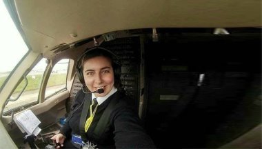 Evi yakılan Cizreli Dilan, ABD'de pilot oldu.