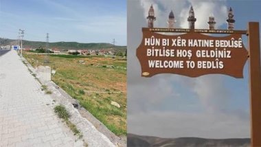 Kürtçe tabelaları indiren Bitlis Belediyesi'nden geri adım