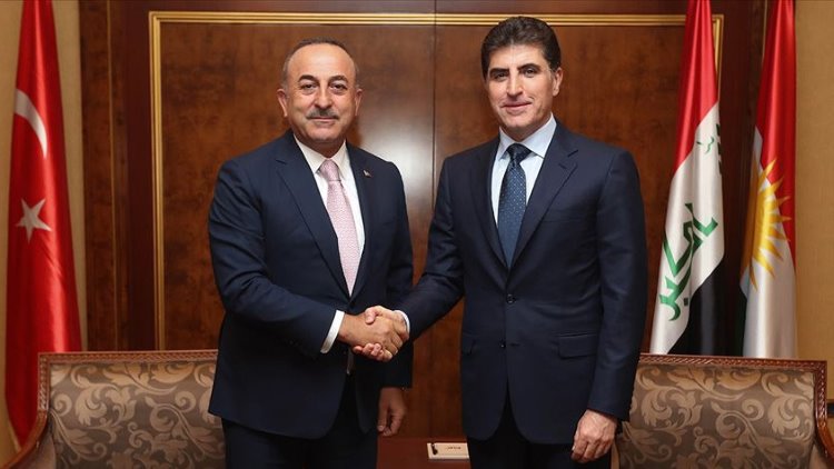 Mevlüt Çavuşoğlu, Neçirvan Barzani'nin yemin töreni için Erbil'de