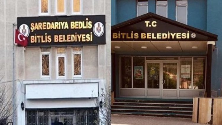 Bitlis'te AKP'li belediyelerden geri adım: Tüm Kürtçe tabelalar yerine takılacak