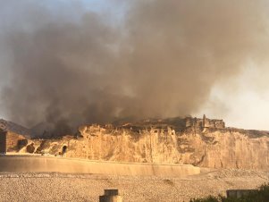 Hasankeyf'te yangın