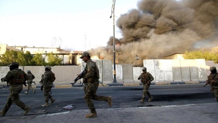 Haşdi Şabi’ye ait askeri kampa bombardıman 