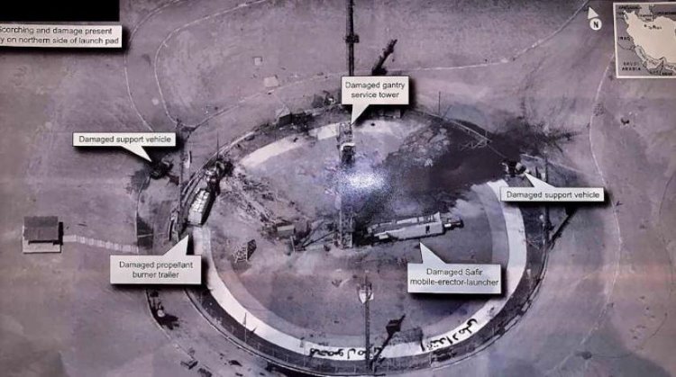 Trump, İran’ın fırlatma üssünün fotoğrafını paylaştı
