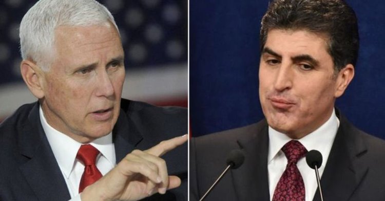 Neçirvan Barzani ile Mike Pence ile görüştü