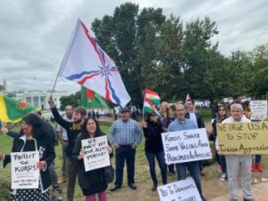 Kürtlerden Beyaz Saray önünde protesto