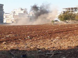 Azez'e havan saldırısı