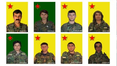 YPG, Efrin'de hayatını kaybeden 8 savaşçısının kimlik bilgilerini paylaştı