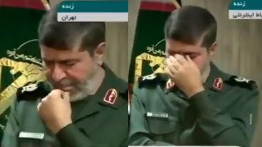 İran Devrim Muhafızları Ordu Sözcüsü canlı yayında hıçkıra hıçkıra ağladı