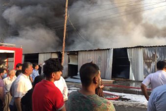 Erbil'de, 250'den fazla iş yeri yandı