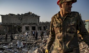 Gence kentine füze saldırısında 13 kişi hayatını kaybetti