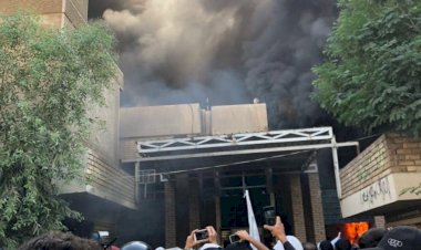 Video | Bağdat’ta Haşdi Şabi yanlıları KDP binasını ateşe verdi