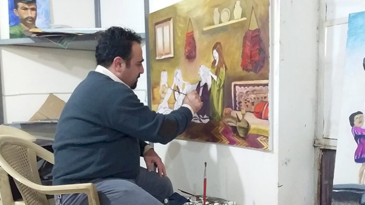 Kürt ressam corona virüs nedeniyle hayatını kaybetti