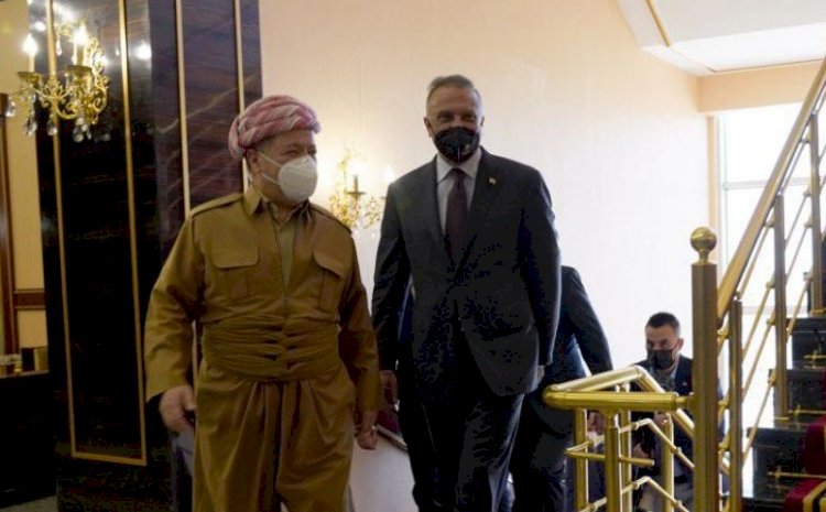 Mesud Barzani ile Kazimi Şengal anlaşmasını görüştü