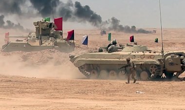 Hafter güçlerinden olası Türkiye müdahalesine karşı tatbikat