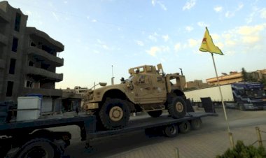 Koalisyon'dan Rojava'ya 35 araçlık askeri yardım