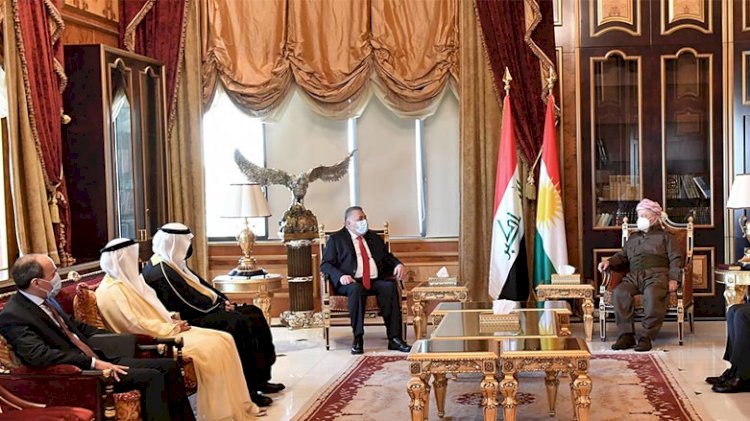 Arap ülkelerin temsilcilerinden Mesut Barzani’ye teşekkür