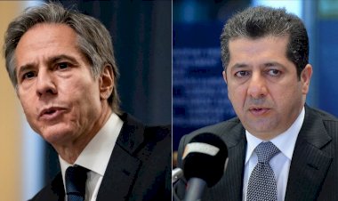 Başbakan Barzani, ABD Dışişleri Bakanı Blinken ile Erbil'e füze saldırılarını görüştü