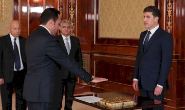 Erbil Valisi Xoşnaw yemin ederek göreve başladı