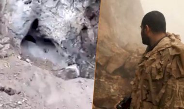 Gare’de  rehinelerin öldüğü mağaranın görüntüleri paylaşıldı