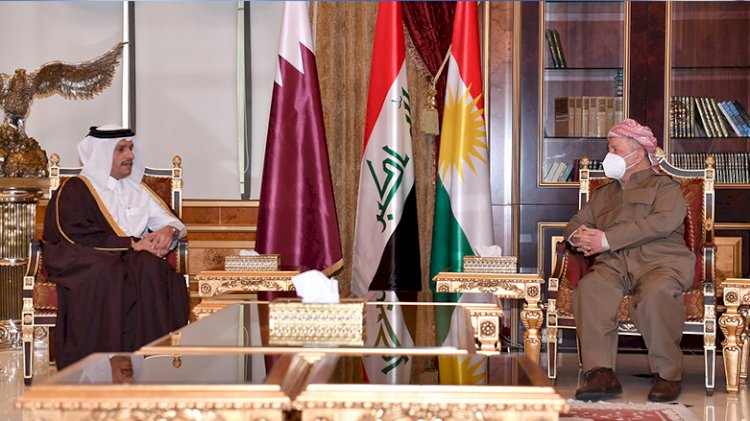 Mesud Barzani Katar Dışişleri Bakanı Al Sani ile bir araya geldi