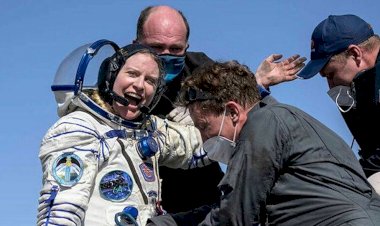 Van Gölü’nün uzaydan fotoğrafını çeken astronot Dünya'ya döndü