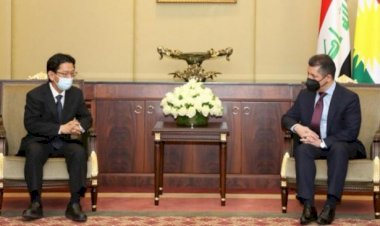 Mesrur Barzani, Japon heyet ile görüştü