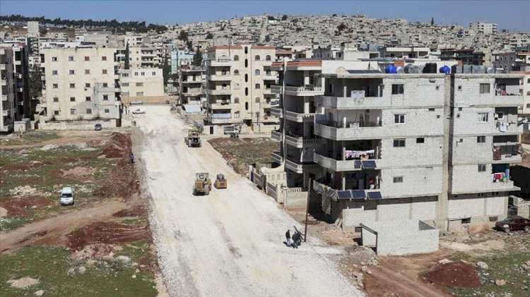 Afrin’de ithal Arap ve Türkmenler için konut yapılıyor