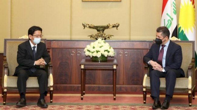 Mesrur Barzani, Japon heyet ile görüştü
