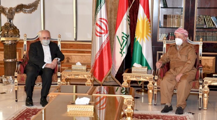 Mesud Barzani, Zarif ile bir araya geldi