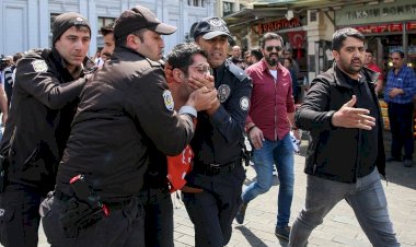 1 Mayıs'ta Taksim'e çıkmak isteyenlere polisten sert müdahale