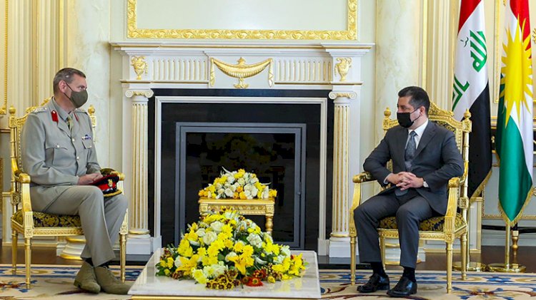 Mesrur Barzani, Uluslararası Koalisyon komutanıyla görüştü