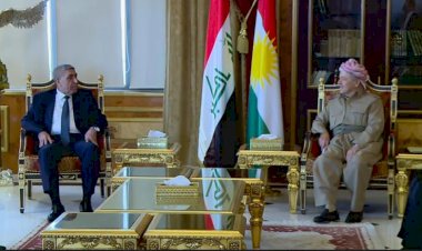 Mesud Barzani Sadr Hareketi heyetiyle görüşüyor