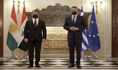 Miçotakis, Mesrur Barzani'nin Yunanistan ziyaretini ‘tarihi’ olarak nitelendirdi