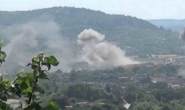 Türkiye’nin bombardımanı nedeniyle sınır köylerinde yangın çıktı