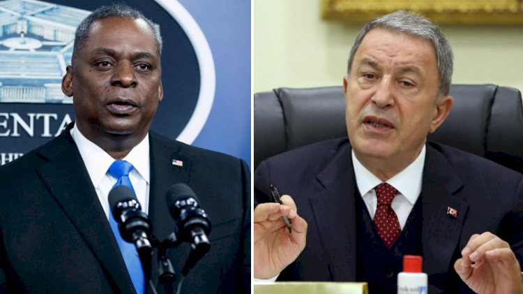 Hulusi Akar, ABD Savunma Bakanı Lloyd Austin ile görüştü