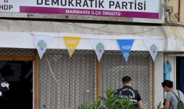 Marmaris'te HDP binasına saldırı