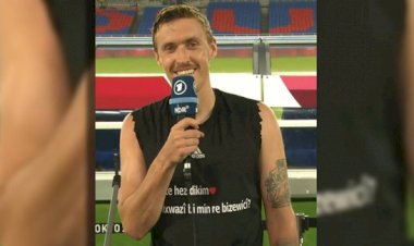 Alman sporcudan canlı yayında Kürtçe evlenme teklifi