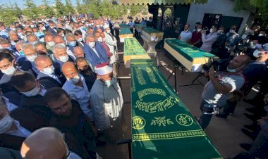 Konya’da katledilen 7 kişi defnedildi